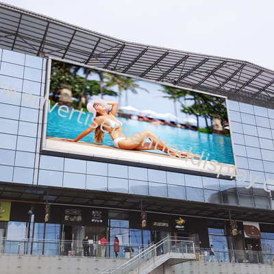 Dış LED Video Duvar Ekranı Hava Duruma Dayanıklı Tasarım Parlak Güneş Işığına Dayanıklı