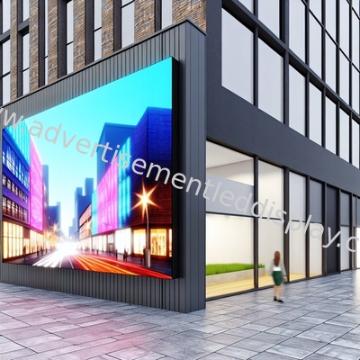Keskin görseller için demir kabine malzemesi ile yüksek çözünürlüklü LED reklam ekranı