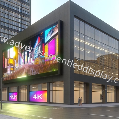 Keskin görseller için demir kabine malzemesi ile yüksek çözünürlüklü LED reklam ekranı