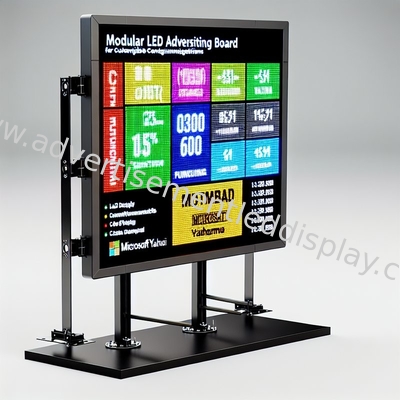 Dikkat Çeken Reklamlar İçin 192x192mm Demir Kabine IP65 LED Ekran