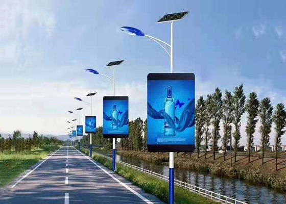 80x40 Lamba Direği Ekranı, LED Direk Afişleri Akıllı 3G 4G 5G