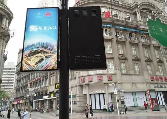 80x40 Lamba Direği Ekranı, LED Direk Afişleri Akıllı 3G 4G 5G