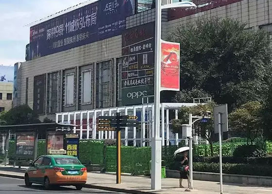 80x40 Lamba Direği Ekranı, LED Direk Afişleri Akıllı 3G 4G 5G