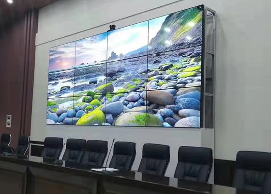 46 inç büyük video duvar ekranı, 3x3 LED video duvarı doğru aşağı