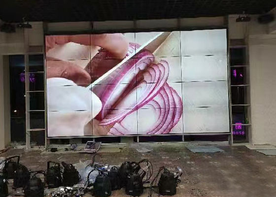 46 inç büyük video duvar ekranı, 3x3 LED video duvarı doğru aşağı